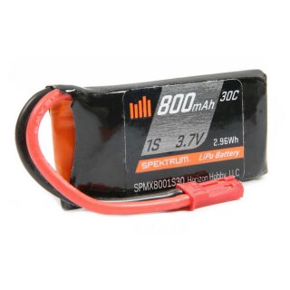 Spektrum SPMX8001S30 3,7V 800mAh 1S 30C LiPo Battery: JST-RCY
