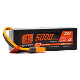Spektrum SPMX54S100H5 4S 14,8V 5000mAh 4S 100C Smart G2 LiPo-Akku IC5