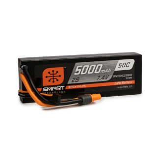 Spektrum SPMX50002S50H3 2S 7,4V 5000mAh 50C Smart LiPo-Akku Hardcase IC3