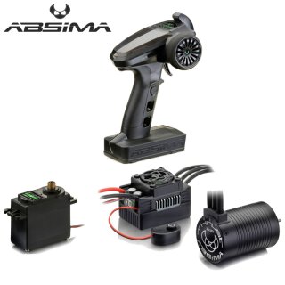Absima 2120002V2 Brushless Combo Set - Spar-Set Inkl 25kg Servo + CR4S Funke
