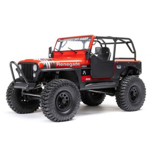 Axial AXI03008T1 1/10 SCX10 III Jeep CJ-7 4WD Brushed RTR, Rot