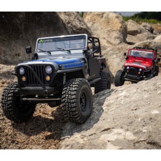 Axial AXI03008T1 1/10 SCX10 III Jeep CJ-7 4WD Brushed RTR, Rot