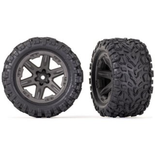 Traxxas 6763 Talon EXT Reifen auf Felge 2.8 grau (2)