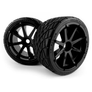 HPI H160508 Racing Mounted Phaltline Tire on 3256 Blast Black Wheel