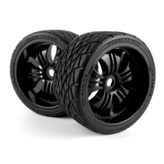 HPI H160509 Racing Mounted Phaltline Tire on 3251 Tremor Black Wheel