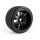 HPI H160509 Racing Mounted Phaltline Tire on 3251 Tremor Black Wheel