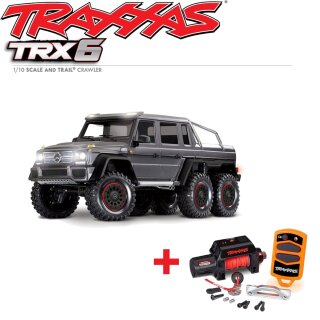 Traxxas 88296-4 TRX-6 Mercedes-Benz G63 AMG 6x6  RTR Clipless + Seilwinde silber