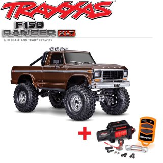 Traxxas 92046-4 TRX-4 Ford F-150 Truck 1979 High Trail Edition - Inkl Seilwinde braun
