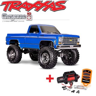 Traxxas 92056-4 TRX-4 Chevrolet® K10 High Trail RTR 1/10 4WD  - Inkl Seilwinde blau