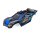 Traxxas 6740-BLUE Karosserie Rustler 4x4 blau mit Aufkleber mit Karo-Halterung