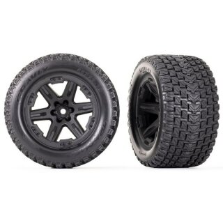 Traxxas 6764 Reifen auf Felge RXT schwarz 2.8/GRAVIX