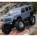 Axial AXI00002V3T3 1/24 SCX24 Jeep Wrangler JLU 4X4 Crawler Brushed RTR grau