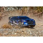 Traxxas 74154-4 Ford Fiesta ST Rally 1:10 4WD TQ BL-2S brushless Clipless blau