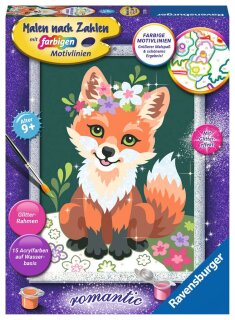 Ravensburger 23765 Malen nach Zahlen Kinder Blumiger Fuchs