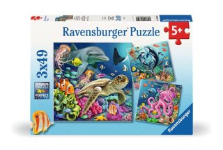 Ravensburger 00859 Kinderpuzzle Bezaubernde Unterwasserwelt Teileanzahl 3x49
