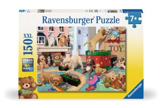 Ravensburger 00865 Kinderpuzzle Verspielte Welpen Teileanzahl 150 XXL