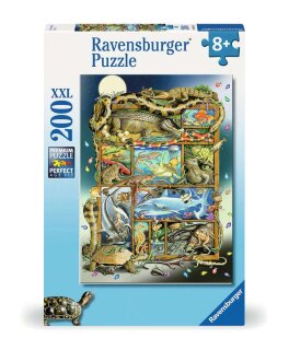 Ravensburger 00866 Kinderpuzzle Reptilien im Regal Teileanzahl 200 XXL