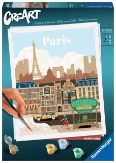 Ravensburger 23687 Malen nach Zahlen Erwachsene Colorful Paris