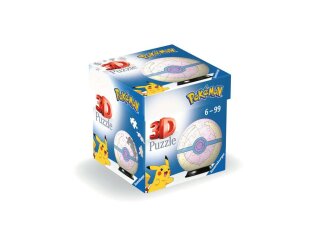 Ravensburger 11582 3D Puzzle Ball Puzzle-Ball Pokémon Heilball Teileanzahl 54
