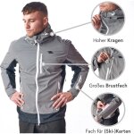 Valkental Softshelljacke Funktionale & reflektierende Softshelljacke - Herren Dunkelblau