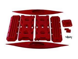 H-Speed HSPY022 set Kanu, Bergungsrampen, Öltank Zubehör rot (6teilig) 1:10 1:8