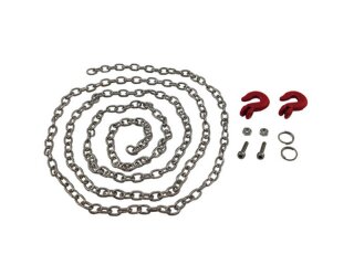 H-Speed HSPY034 Abschleppkette 890mm mit roten Haken 1:10