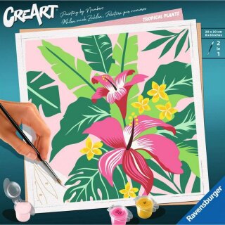 Ravensburger 23728 Malen nach Zahlen Tropical Plants Ab 12 Jahren