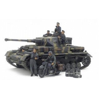 Tamiya 25209 1:35 Dt. PzKpfw.IV Ausf.G mit Krad Ost F. 300025209