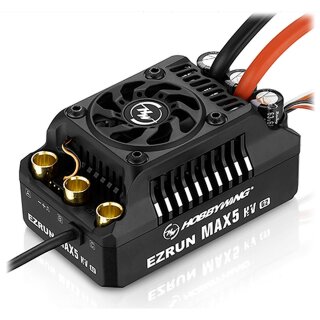 Hobbywing HW30104200 Ezrun MAX5 HV G2 Regler 250 Amp, 6-12s LiPo, BEC 8A
