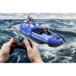 Carson 108049 RC-Polizeiboot 2,4GHz Fernsteuerung + Wasserkanaone RTR 500108049