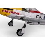 E-Flite EFLU7350 UMX P-51D Mustang “Detroit Miss” BNF Basic mit AS3X SAFE Select