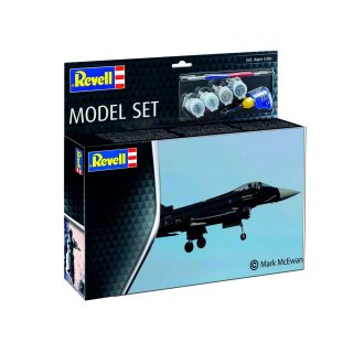 Revell 63796 1:144 Model Set Eurofighter Typhoon RAF inkl.Pinsel, Farben, Kleber