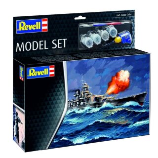 Revell 65181 1:1200 Model Set Battleship Gneisenau Inkl. Farbe, Pinsel, Kleber