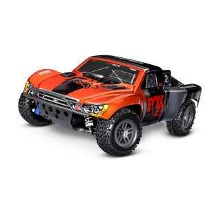 Traxxas 68154-4 Slash 4x4 BL-2S Brushless 1/10 4WD Short Course Truck Clipless Fox