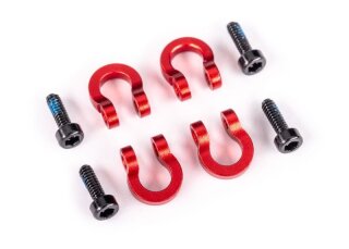 Traxxas 9734R Bumper D-Rings 6061-T6 Aluminium rot