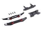 Traxxas 9735X Bumper Aluminium schwarz v&h