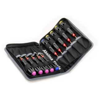 Absima 3000077 Werkzeugtasche inkl. 10 Pro Tools m. Titanium Klingen