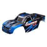 Traxxas 6762-BLUE Karosserie Stampede 4x4 blau mit...