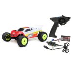 LOSI LOS01019T1 1/18 Mini-T 2.0 2WD Stadium Truck Brushless RTR Rot