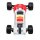 LOSI LOS01019T1 1/18 Mini-T 2.0 2WD Stadium Truck Brushless RTR Rot