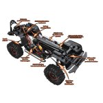 DF-Models 3152 DF-4S PRO Crawler 4WD 2,4GHz 313mm 1:10 Modell 2024 - BROWN