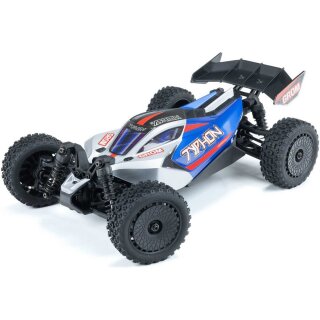 Arrma ARA2106T1 TYPHON GROM MEGA 380 Brushed 4X4 Buggy RTR Akku+Lader Blau/Silber