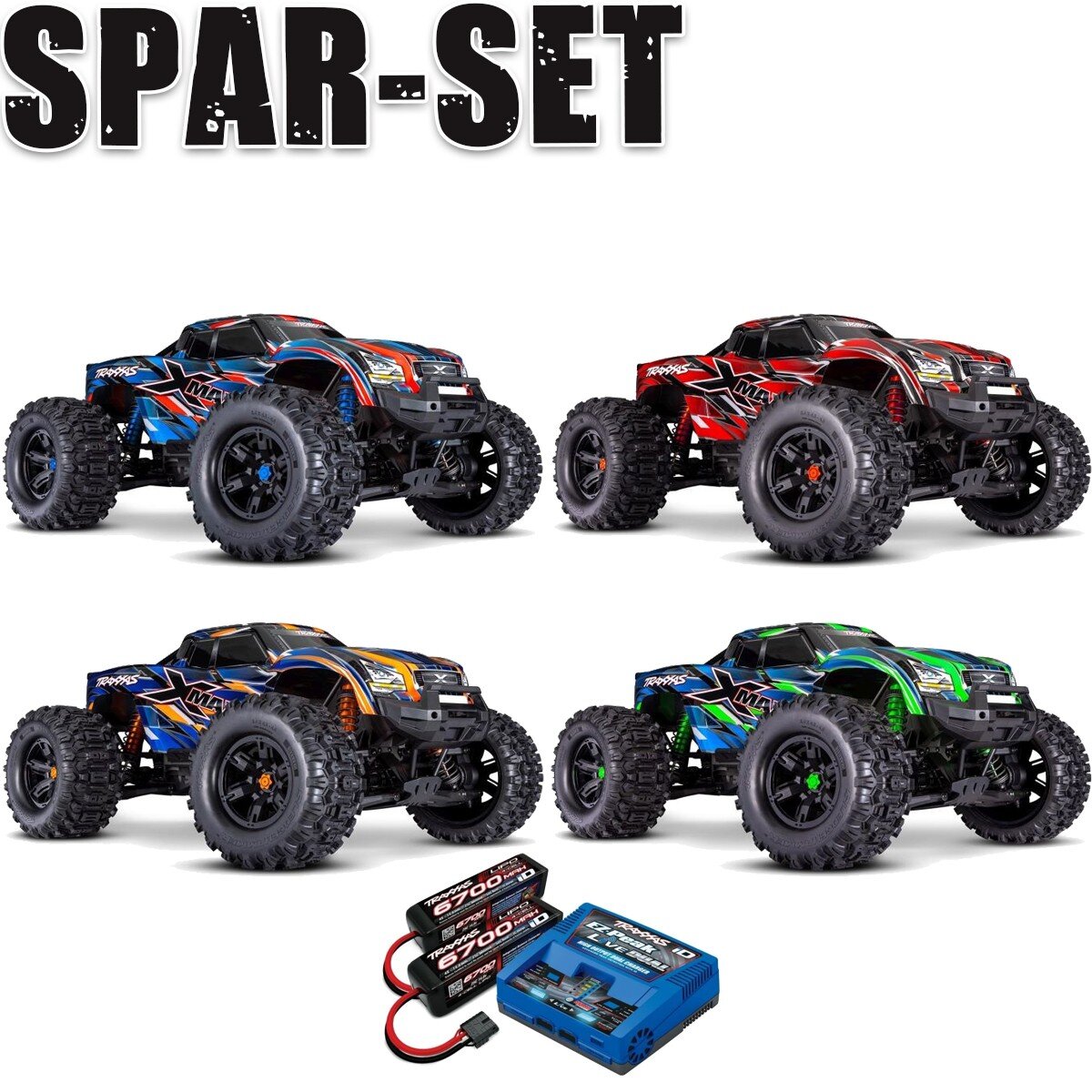 Traxxas 77096-4 X-Maxx 1:7 8S RTR TSM 8S VXL Belted Tires - 8S