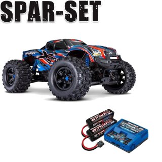 Traxxas 77096-4 X-Maxx 1:7 8S RTR TSM 8S VXL Belted Tires  - 8S Combo Blau