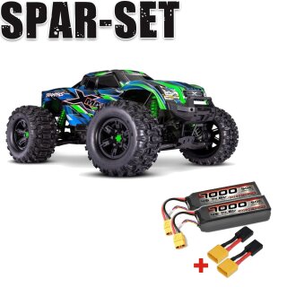 Traxxas 77096-4 X-Maxx 1:7 8S RTR TSM 8S VXL Belted Tires  + 2  4S Lipo 7000mAh