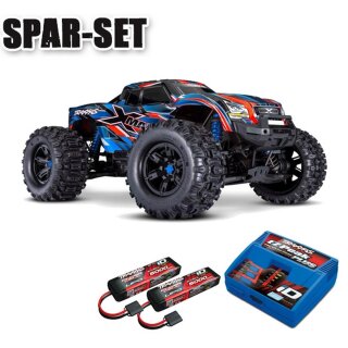 Traxxas 77096-4 X-Maxx 1:7 8S RTR TSM 8S VXL Belted Tires - 6S Combo Blau
