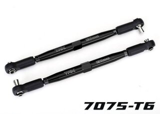 Traxxas 7748-BLK Vorspurstange 7075-T6 Aluminium schwarz 157mm (2) X-Maxx