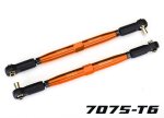 Traxxas 7748-ORNG Vorspurstange 7075-T6 Aluminium orange...
