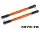 Traxxas 7748-ORNG Vorspurstange 7075-T6 Aluminium orange 157mm (2) X-Maxx