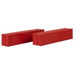 Faller 182154 40 Container, rot, 2er-Set Spur H0